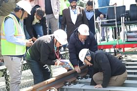Railway Minister Conducts Trolley Inspection Of Chenab Bridge