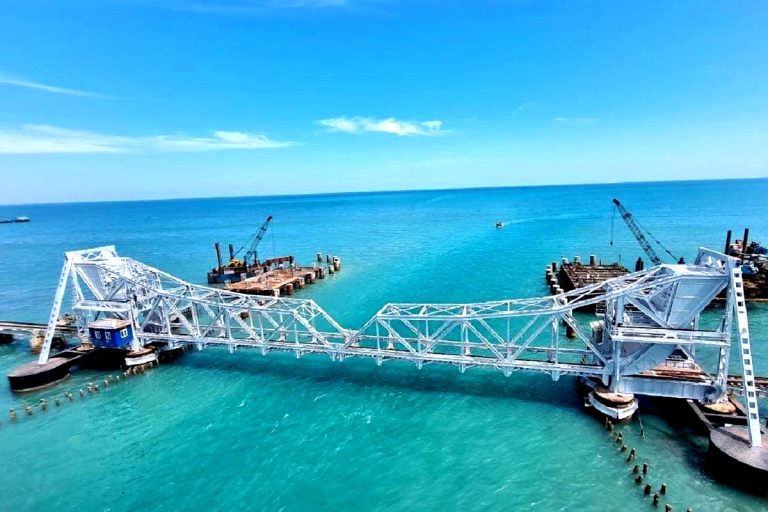 India’s First Vertical Lift Railway Bridge Likely To Be Commissioned By 30 September Near Rameswaram