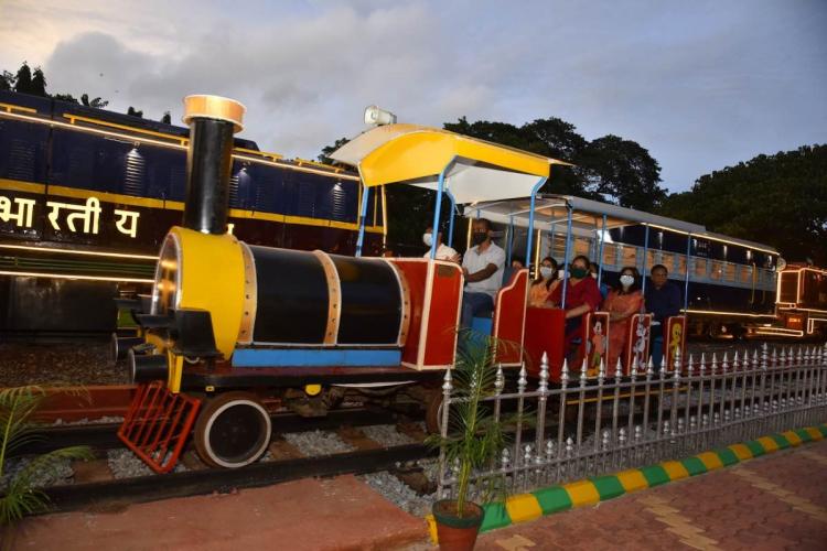 A Toy Train, Malaprabha And Ghataprabha Cottages At Hubballi Rail Museum