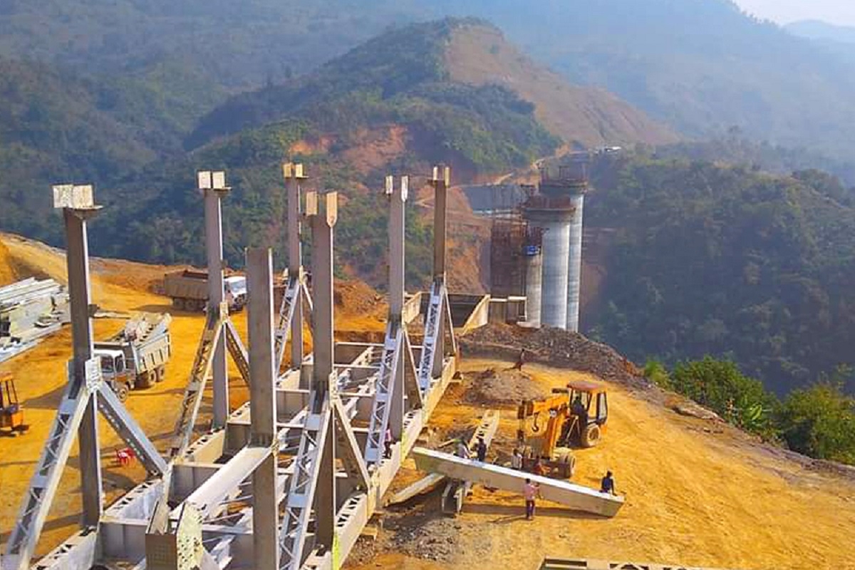 World's Tallest Pier Rail Bridge In Manipur Nears Completion - India ...