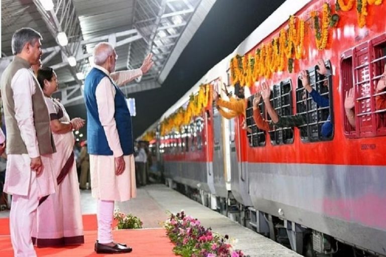 Prime Minister Modi Flags Off Special Trains In Gujarat