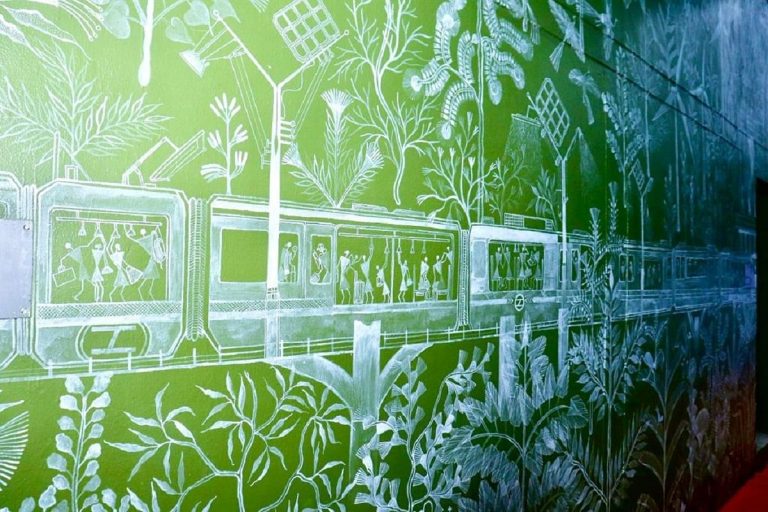 ‘Forests Of Hope’ Mural Transforms Dwarka Sector-14 Metro Station Into A Living Canvas