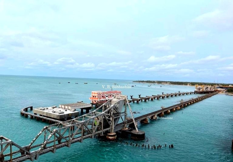 In Pictures: Here’s All You Need To Know About India’s First Vertical-Lift Railway Sea Bridge In Pamban