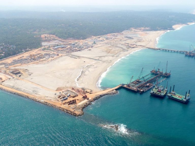 Kerala: Third Chinese Ship Carrying Crane Docks At Vizhinjam International Seaport